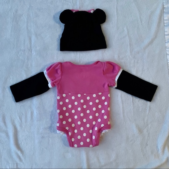Minnie Mouse Onesie with Minnie Ears Hat - Picture 6 of 6
